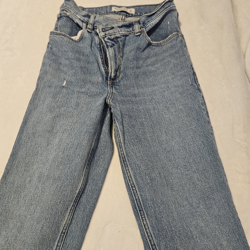 Abercrombie & Fitch Blue Women's Straight Leg Jeans